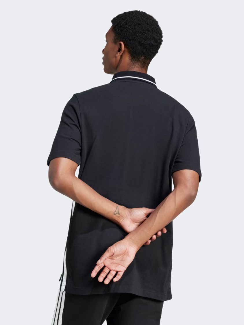 Adidas Essentials 3-Stripes Piqu&#233; Men Sportswear Polo Short Sleeve Black/White