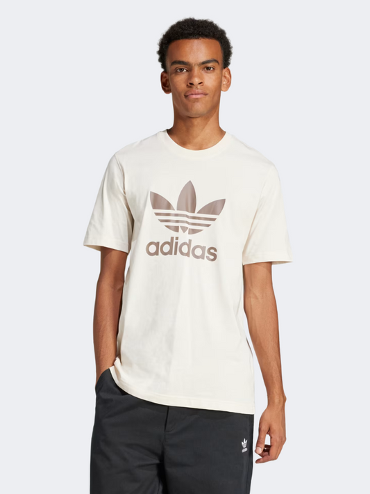Adidas Adicolor Trefoil Men Original T-Shirt Wonder White