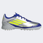 حذاء كرة القدم للرجال Adidas F50 League Tf Messi فضي/أصفر/أزرق