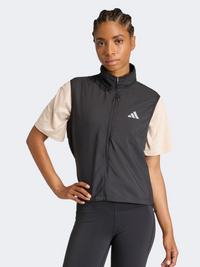 سترة جري نسائية من Adidas باللون الأسود