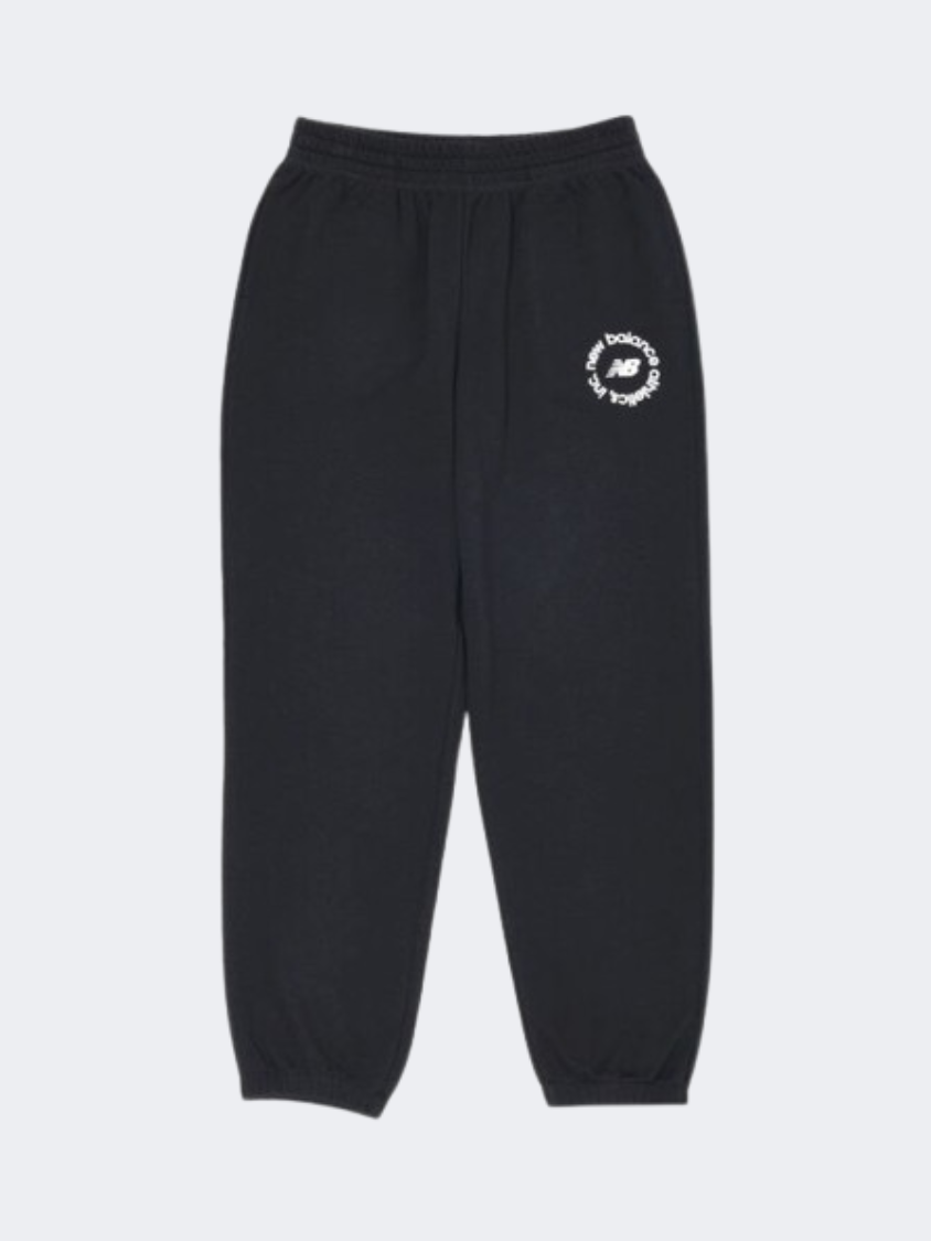 New Balance Sport French Terry Graphic Women Lifestyle Pant Black