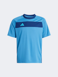 تيشيرت كرة قدم للأولاد من Adidas Tiro 25 Essentials بلون إنك داكن/أزرق غامق