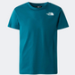 The North Face Redbox Box Graphic Boys Lifestyle T-Shirt Blue/Yellow