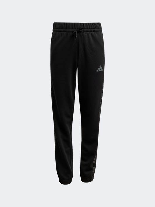Adidas Seasonal Essentials Camo Joggers Kids-Boys Sportswear Pant Black/Multicolor