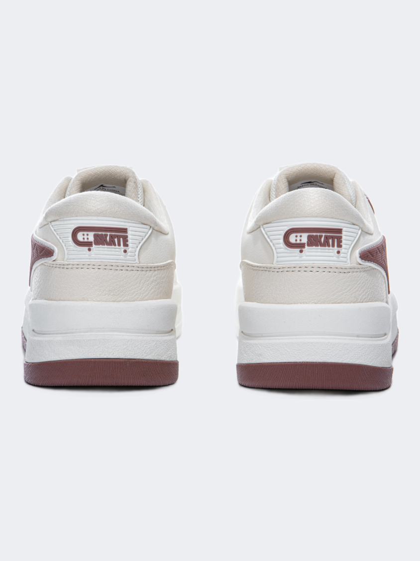 Erke Skateboard Women Lifestyle Shoes White/Light Grey