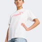 Puma Essentials Animal Logo Infill Girls Lifestyle T-Shirt White
