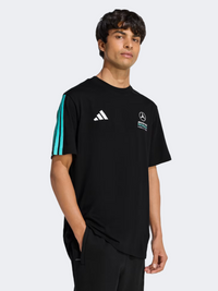 Adidas مرسيدس - AMG بيترو ناس فورمولا 1 تيم دي إن إيه تي شيرت رياضة سيارات رجالي أسود