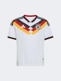 تيشيرت كرة قدم أطفال للجنسين Adidas Germany 26 Home أبيض