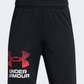 Under Armour Tech Logo Boys Training Short Black/Racer Red