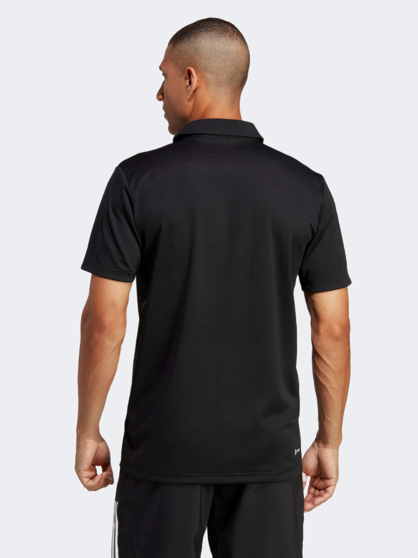 Adidas Fab Men Tennis Polo Short Sleeve Black