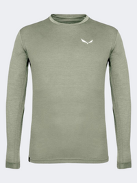 ساليفا بويز ميل دراي للرجال قميص تسلق بأكمام طويلة ظل أخضر ميلانج