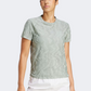 Adidas Ultimate Engineered Climacool Plus Women Running T-Shirt Silver Green