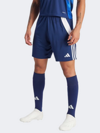 Adidas تيرو 24 بنطال كرة قدم رجالي أزرق كحلي/أبيض