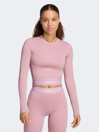 Adidas Hyperglam Cropped Long Sleeve Women Training Long Sleeve Magic Mauve