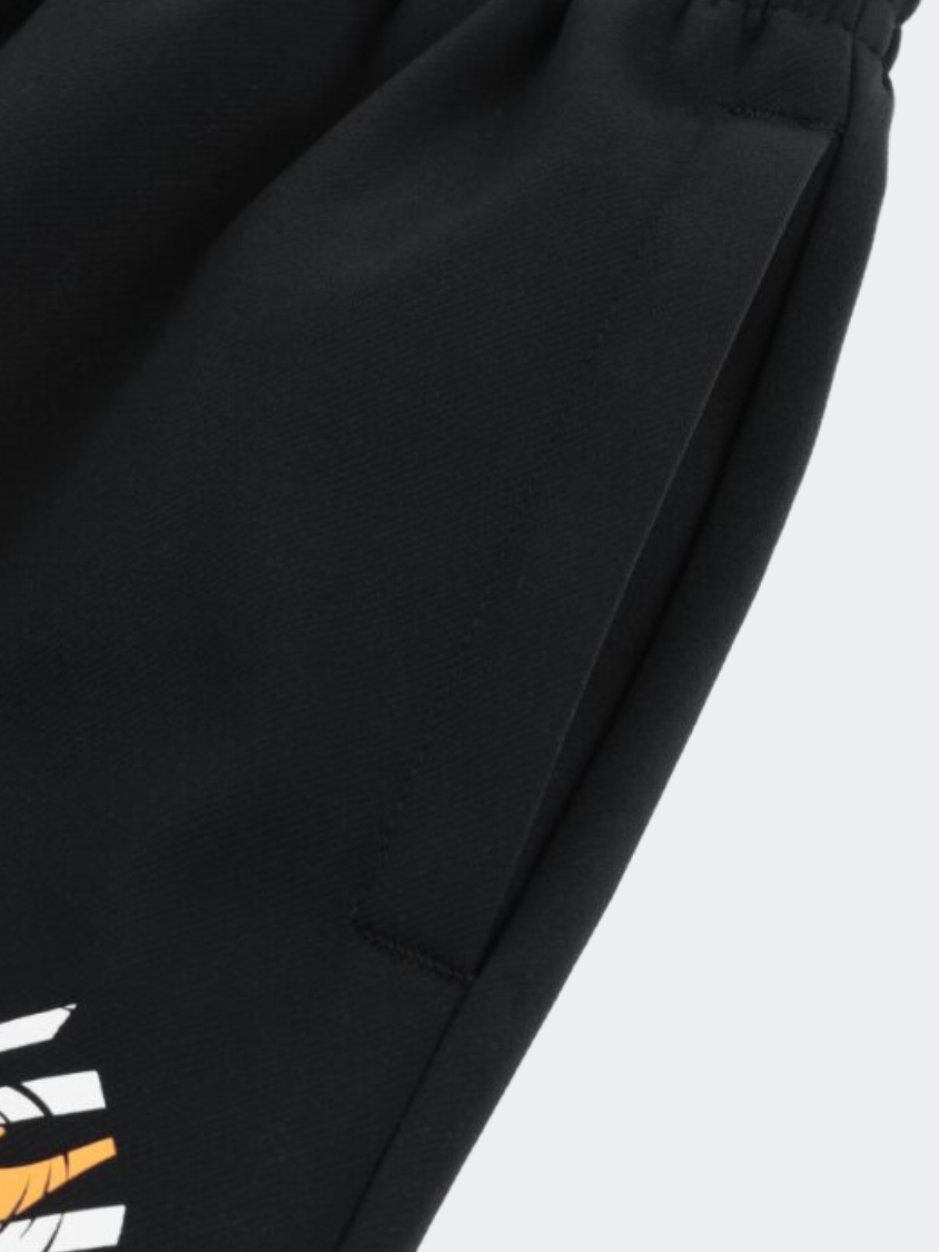 Erke بنطال كرة السلة محبوك للأطفال - أولاد أسود