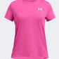 Under Armour Knockout Girls Training T-Shirt Pink/White