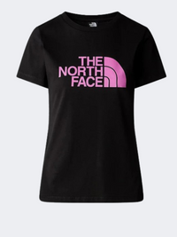 تي شيرت نسائي لايف ستايل The North Face Easy لون أسود/بنفسجي كروكس