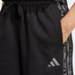 Adidas Animal Print 3 Stripes Open Hem Women Sportswear Pant Black/Multicolor