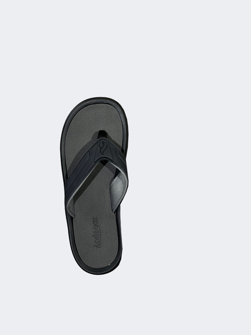 Oil And Gaz Flipflop Plain Men Lifestyle Slippers Black – Mike