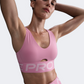 حمالة صدر تدريب نسائية Nike Pro Indy Plunge وردي/أبيض