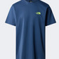 The North Face Biner Graphic 4 Men Lifestyle T-Shirt Shady Blue/Lime
