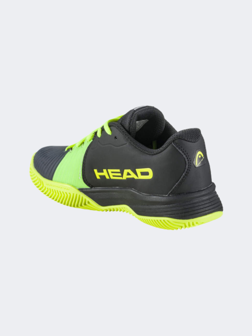 حذاء تنس للأطفال Head Revolt 4 Pro Clay أسود/أصفر