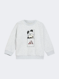 طقم رياضي أولاد بيبي Adidas Disney ميكي ماوس رمادي فاتح Heather