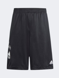 شورت رياضي أولاد من Adidas Brand Love أسود/أبيض