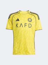 Adidas Al Nassr Fc 25/26 Home Jersey Kids-Unisex Football T-Shirt Impact Yellow