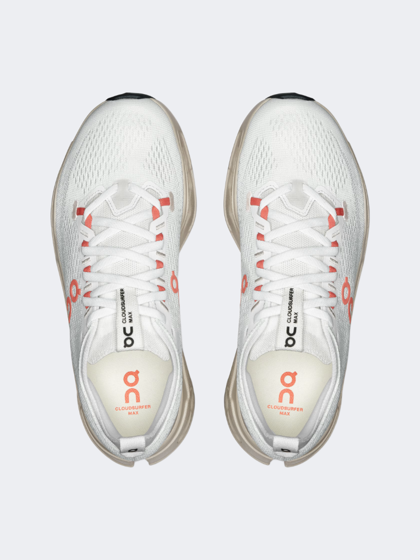 On Cloudsurfer Max Women Running Shoes Ivory/Salmon