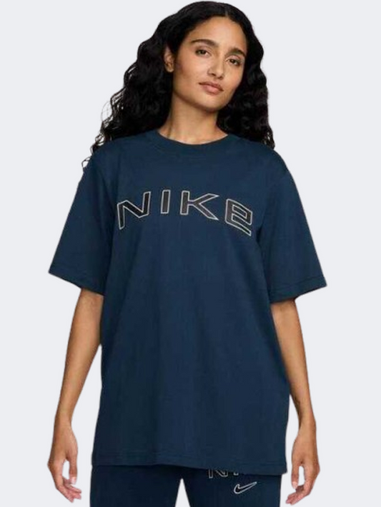 Nike Sportswear Phoenix Women Lifestyle T-Shirt Armory Navy