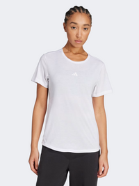 أديداس قميص تدريب نسائي لليوغا أساسي أبيض