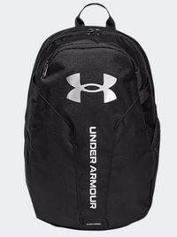 حقائب تدريب للجنسين Under Armour Hustle Lite وحقائب سفر أسود/فضي معدني