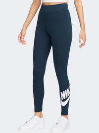 Nike Sportswear Classic High Rise Women Lifestyle Tight Armoury Navy/White