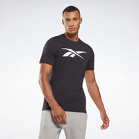 تيشيرت تدريب رجالي Reebok Graphic Series Vector أسود