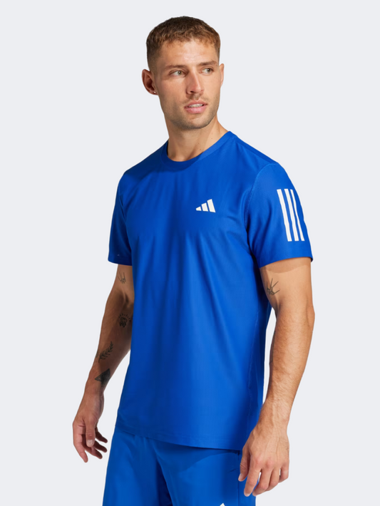Adidas Own The Run Men Running T-Shirt Royal Blue