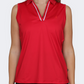 Oil And Gaz Slim Fit Women Fitness Tank Red