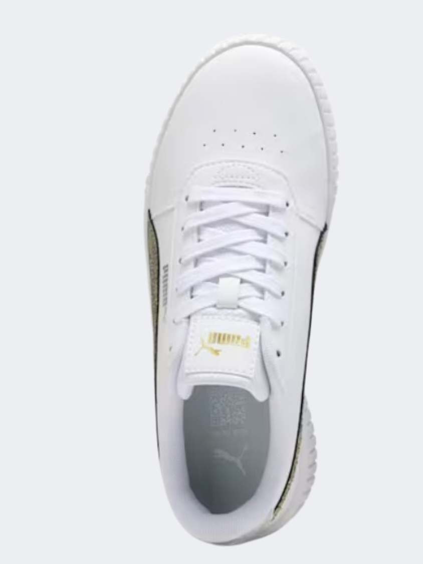 Puma Carina Metallic Shine Women Lifestyle Shoes White/Gold