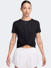قميص تدريب نسائي نايك ون كلاسيك تويست أسود