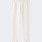 Erke Knitted Cropped Women Lifestyle Pant Glacier White