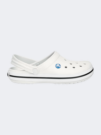 صندل Crocs Crocband للجنسين نمط حياة باللون الأبيض