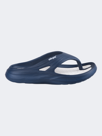 Oil & Gaz Relaxed Unisex Beach Slipper Navy/White