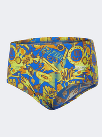 شورت سباحة ضيق أولاد Speedo Alov 12سم أزرق/برتقالي