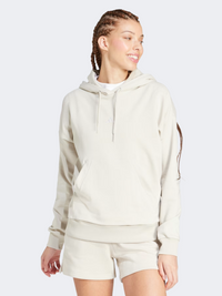 Adidas Essentials Small Logo Women Sportswear Hoody Wonder Alumina/White