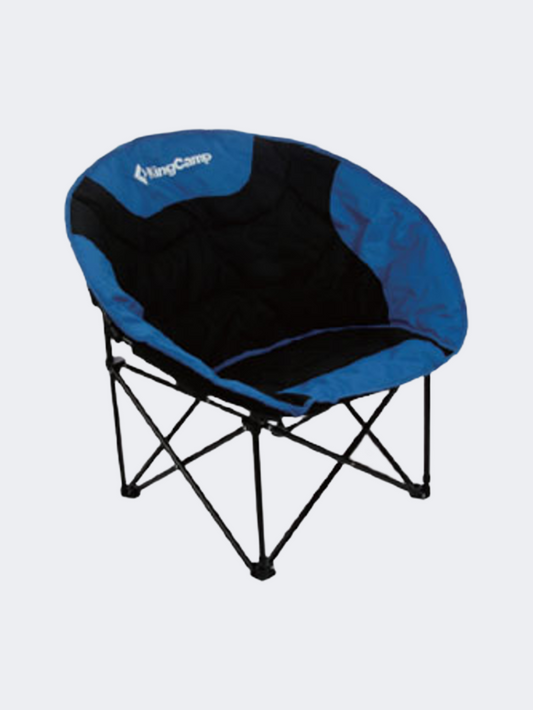 King Camp Comfort Moon Outdoor Chair Black/Royal Blue