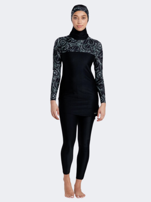 Zoggs Stellar Modesty Women Swim Monokini Black/Grey