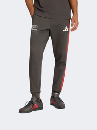 بنطال رياضة رجالي من Adidas Audi Revolut F1 Team Dna للسيارات بلون أسود/أحمر
