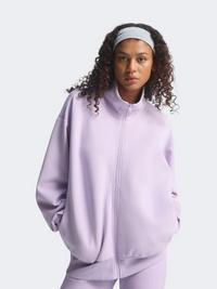 Adidas All Szn Soft Lux Full Zip Women Sportswear Track Top Powder Plum