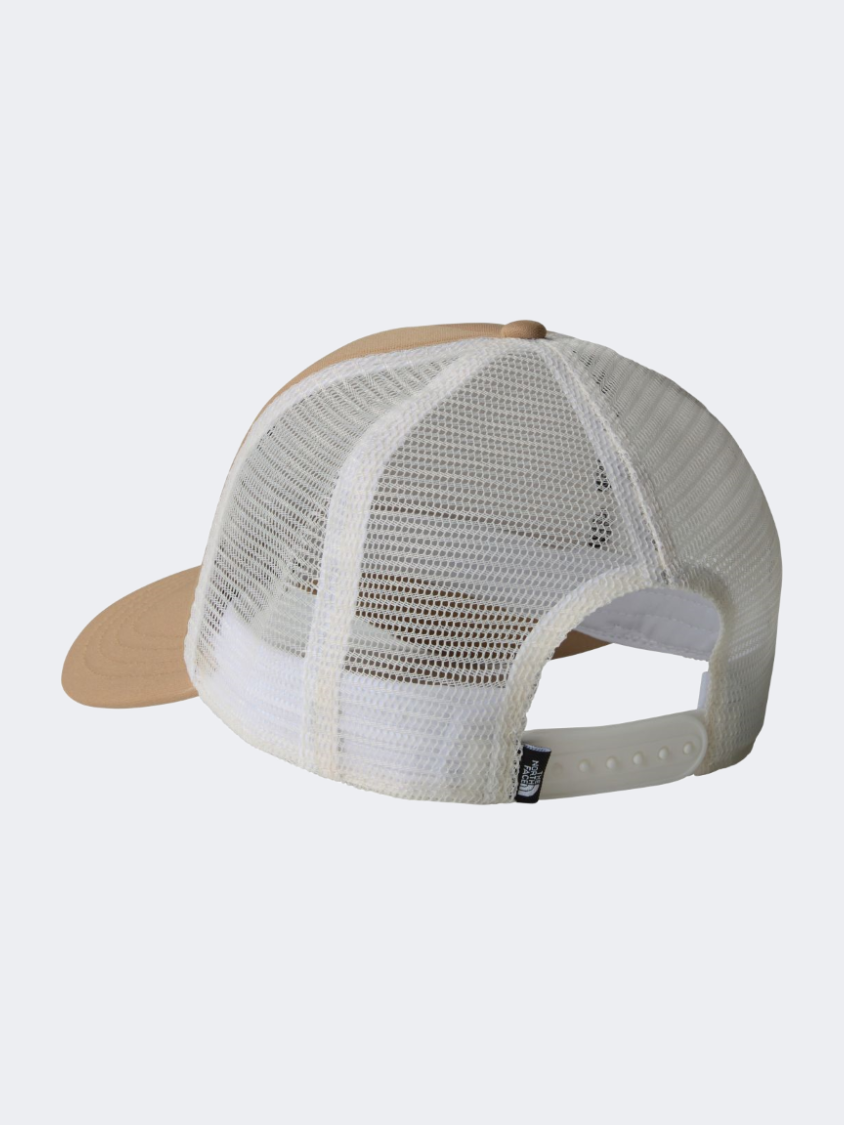 The North Face Logo Unisex Lifestyle Cap Khaki Stone/White