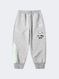 بنطال نمط حياة للفتيات الصغيرات من إركي محبوك باللون الرمادي الغامق